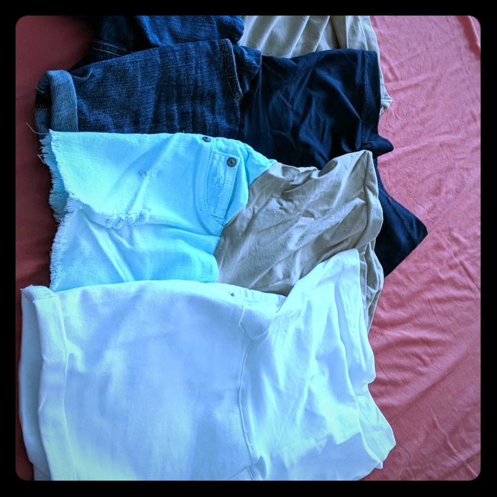 4 maternity shorts
